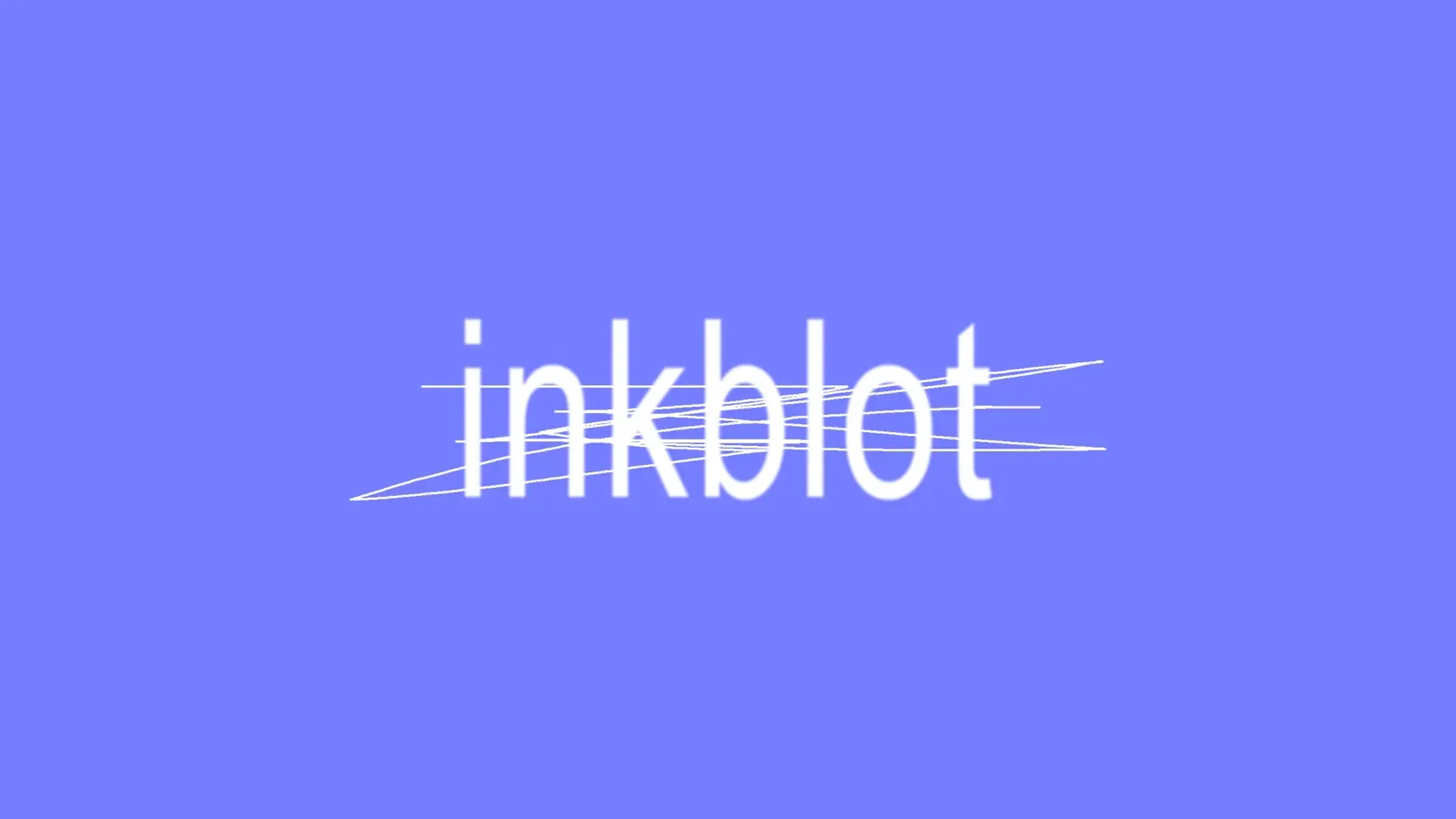 Inkblot name in the style of Charlie XCX's Brat album cover