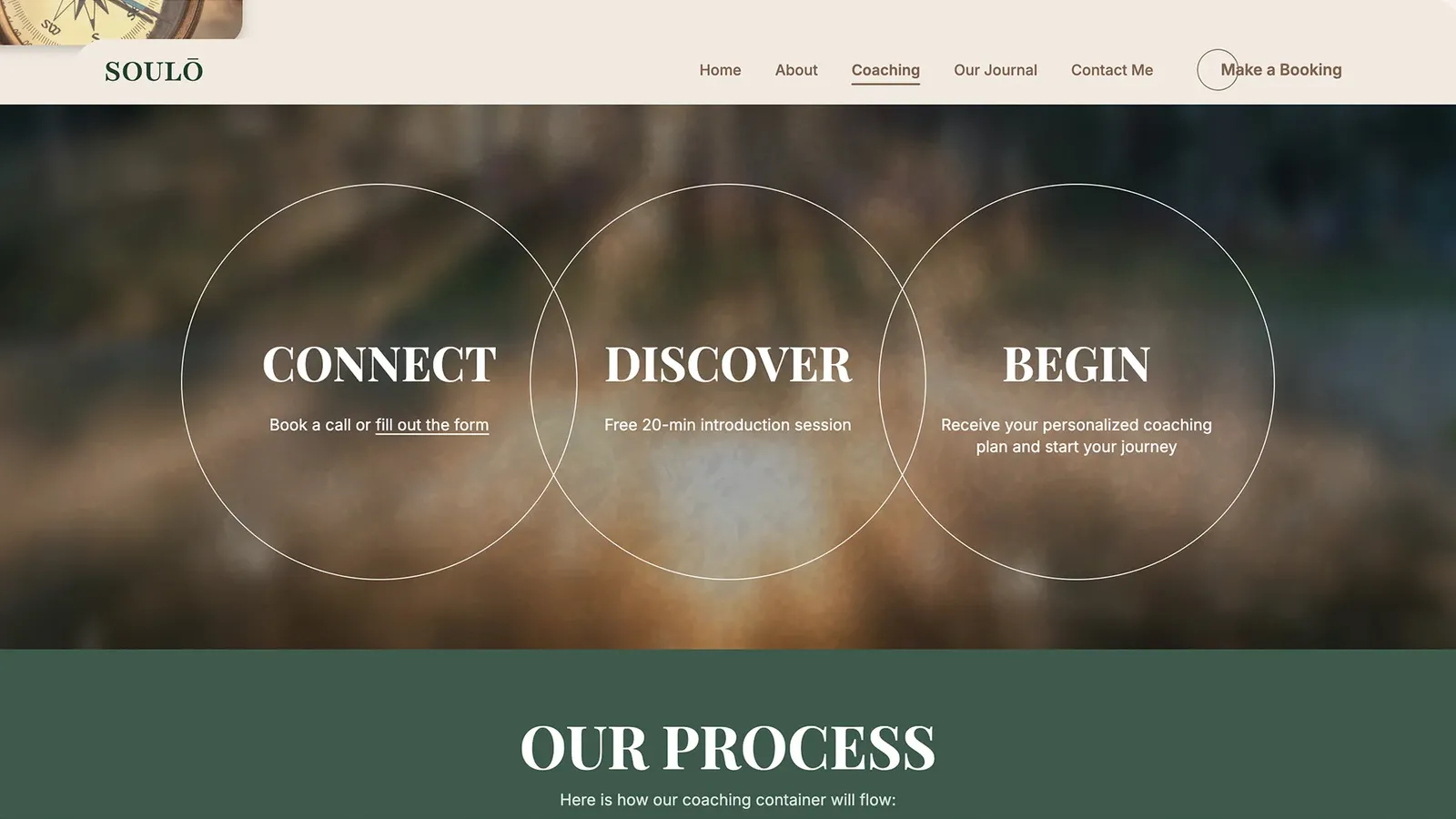 Soulō Website Design carousel