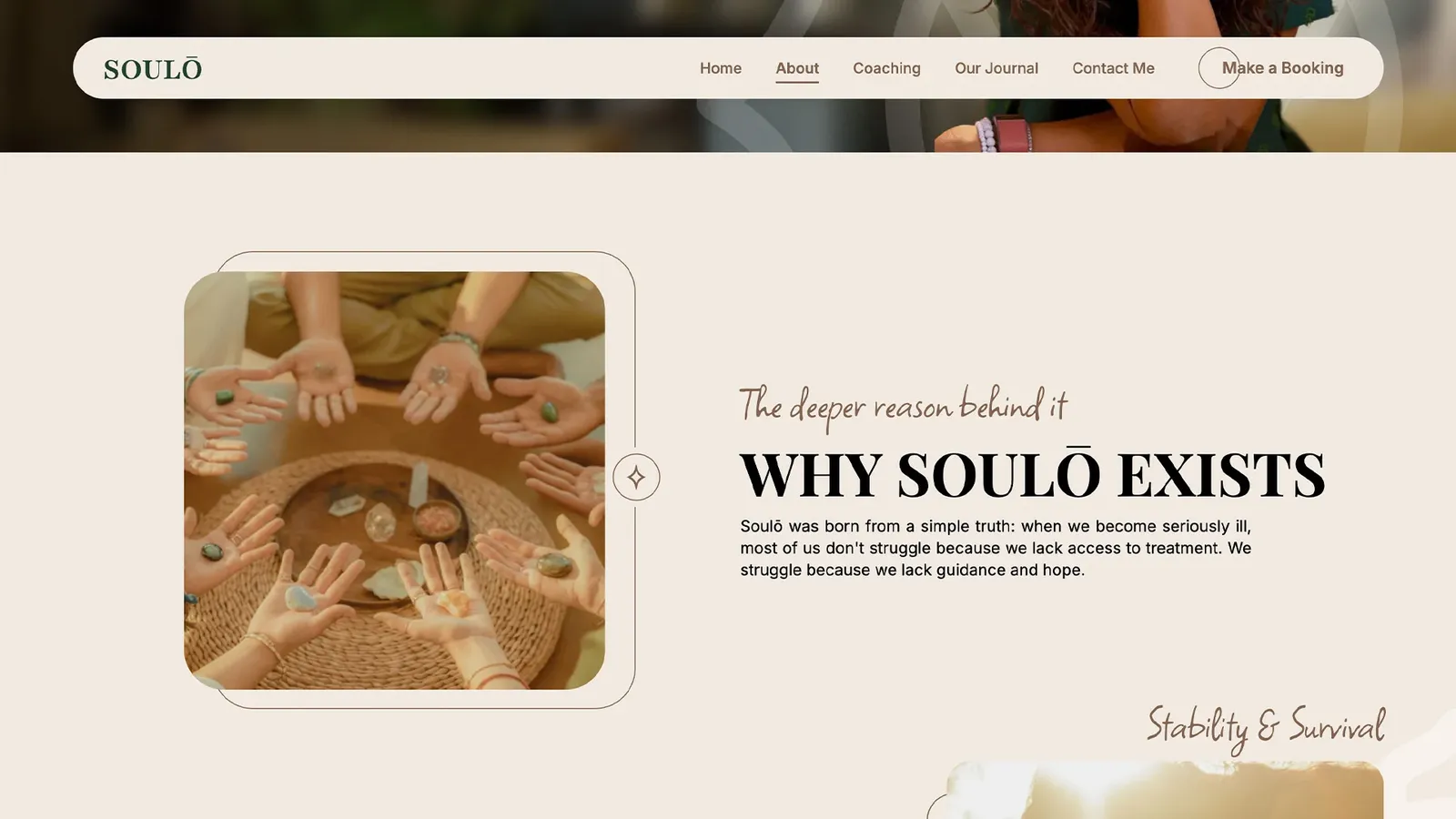 Soulō Website Design carousel